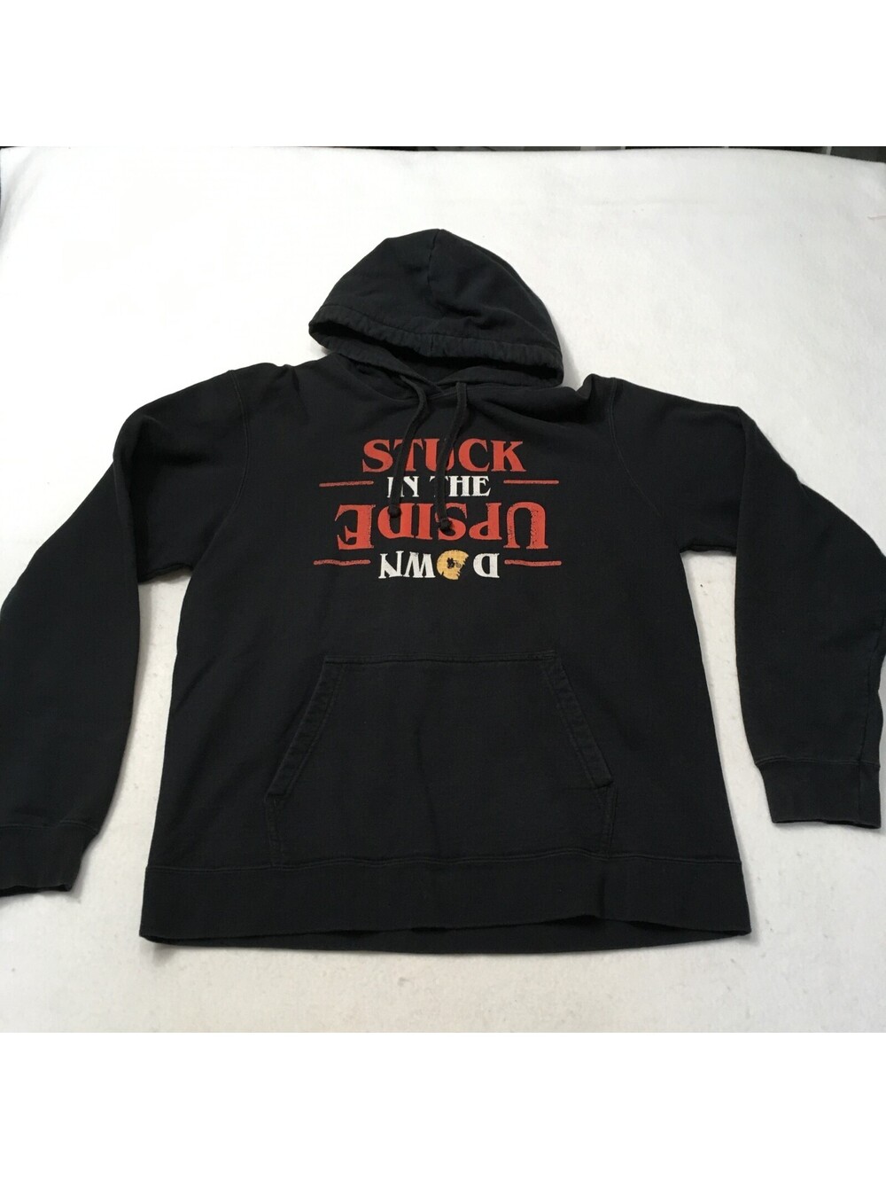 VTG  port Upside Down  Black Sweatshirt Adult Size L